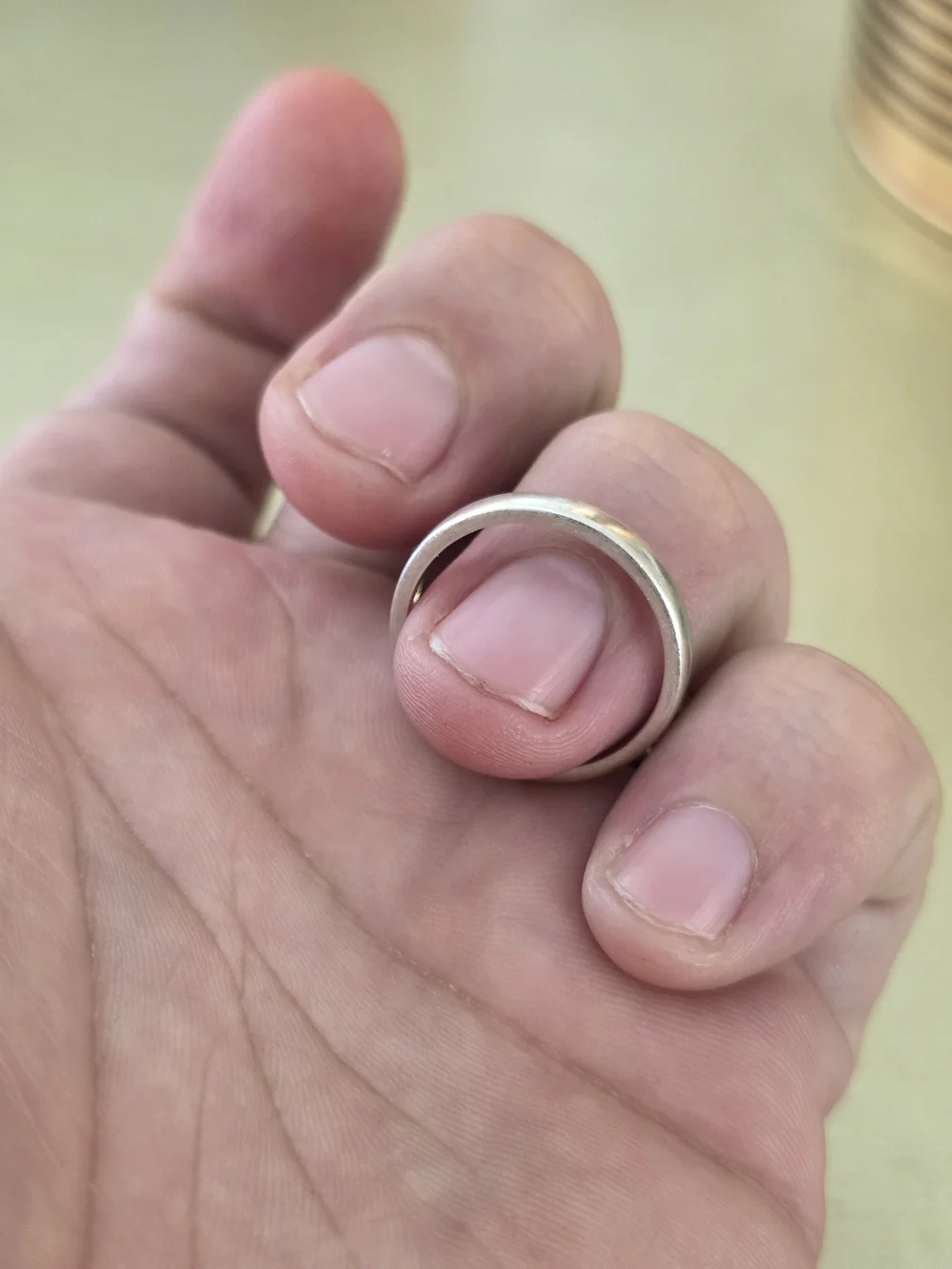 Simple Silver Band Ring - Minimalist Stackable